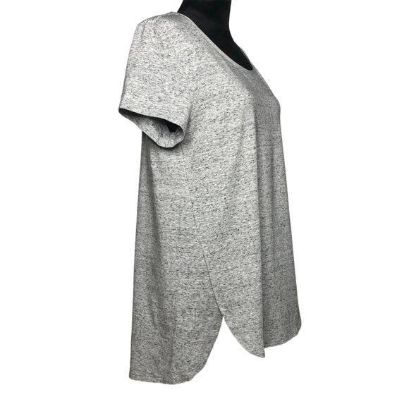 H by Halston Gray Donegal Knit Scoop-Neck Top - Size XS - Picture 4 of 12